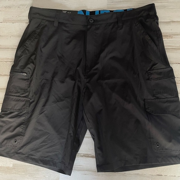 Iron Co Shorts Men's Size 40 Stretch Performance Hybrid Cargo Blacksoot - Picture 1 of 8